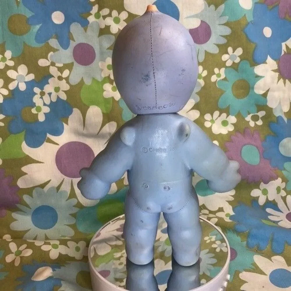 Vintage Kewpie doll, Ragsy Squeeze doll, Cameo doll 1963, squeeze toy, 9”